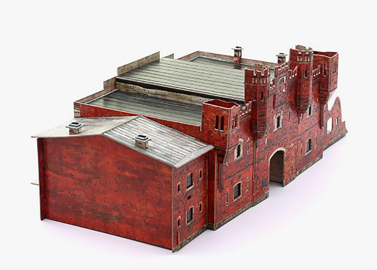3D Puzzle KARTONMODELLBAU Papier Modell Geschenk Spielzeug Brester Festung